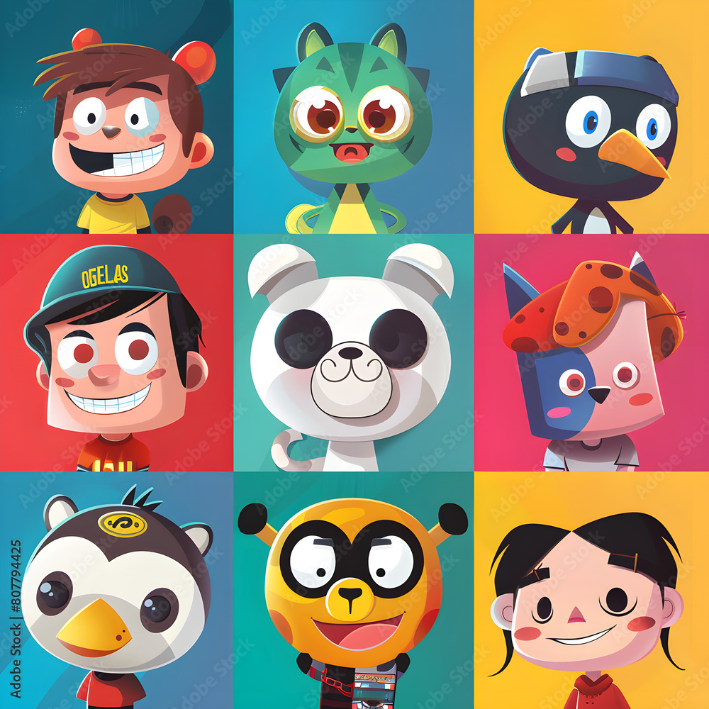 Fototapeta premium Character Designs and Mascots