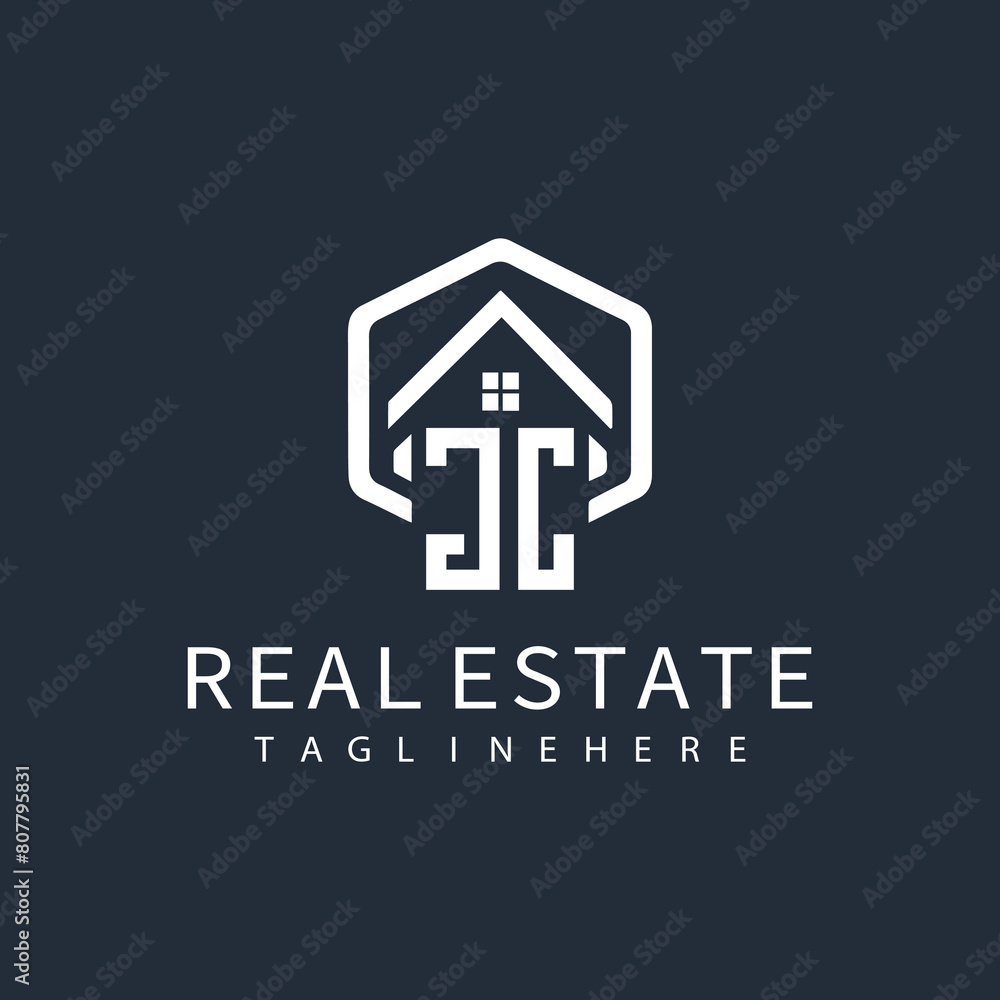 initial monogram logo for real estate with building shape creative design
initial monogram logo for real estate with building shape creative design