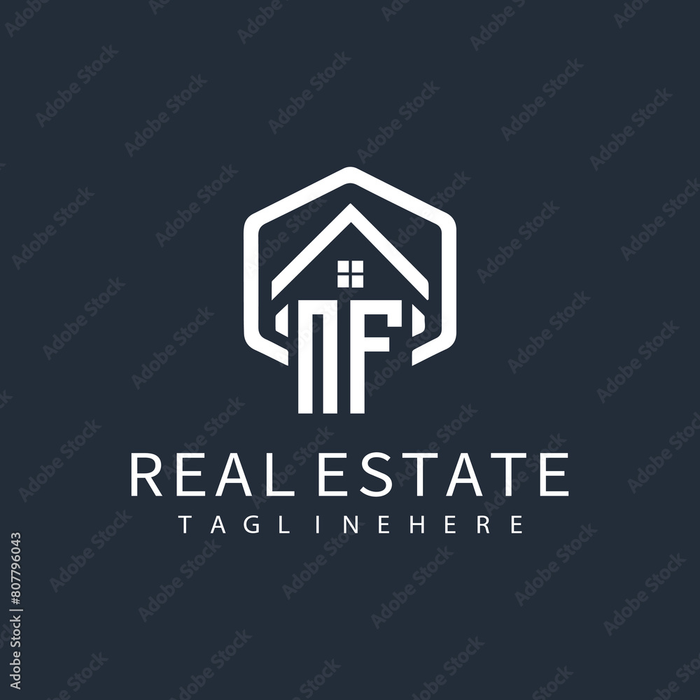 initial monogram logo for real estate with building shape creative design
initial monogram logo for real estate with building shape creative design