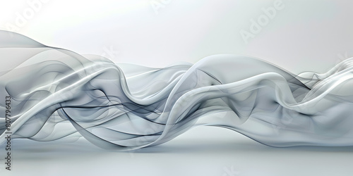  Abstract gray transparent wave light wave for design brochure website flyer  An elegant modern abstract  flowing lines and soft grays waves on white background 