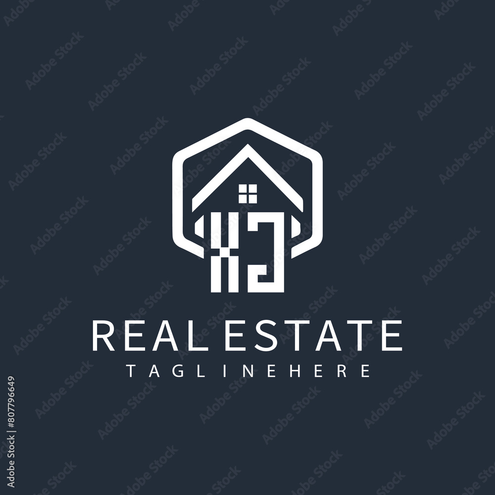 initial monogram logo for real estate with building shape creative design
initial monogram logo for real estate with building shape creative design