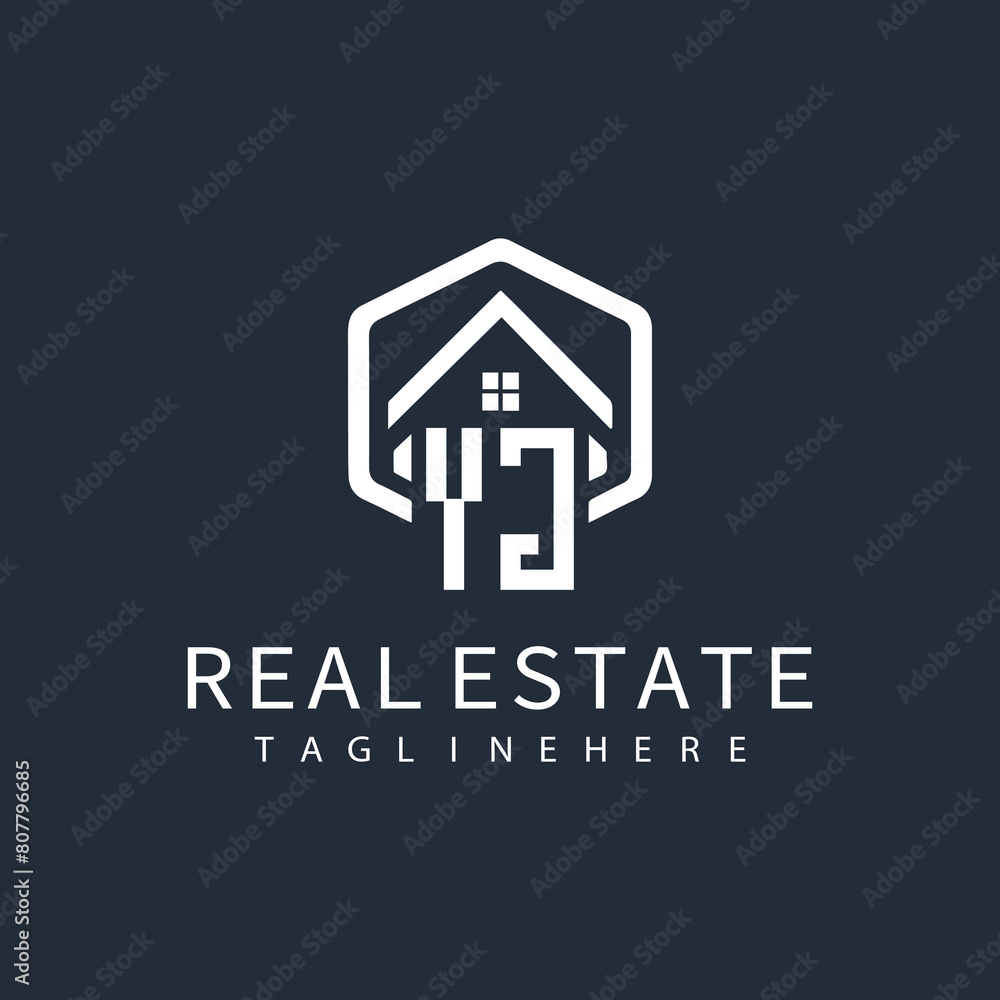 initial monogram logo for real estate with building shape creative design
initial monogram logo for real estate with building shape creative design