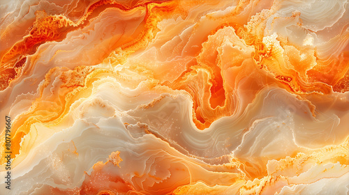 Opaline en Orange : texture Éclatant d'une Opale photo