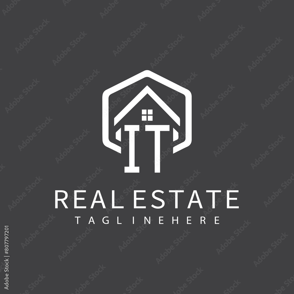 initial monogram logo for real estate with building shape creative design
initial monogram logo for real estate with building shape creative design