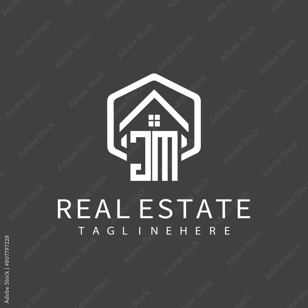 initial monogram logo for real estate with building shape creative design
initial monogram logo for real estate with building shape creative design