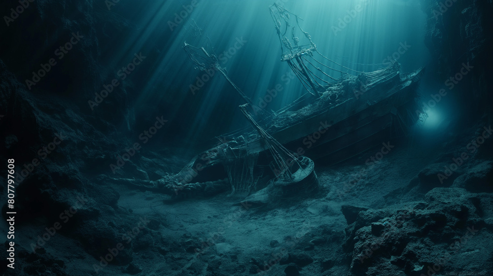 deep sea sunken ship