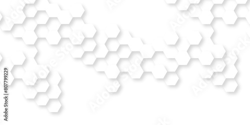 Background with hexagons . Abstract background with lines . white texture background . white and hexagon abstract background. white paper texture and futuristic business .