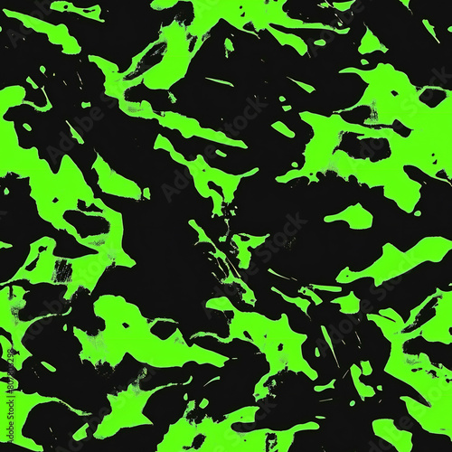 Wallpaper Mural Green neon camouflage abstract  seamless pattern Torontodigital.ca