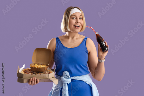 Beautiful sporty woman with...