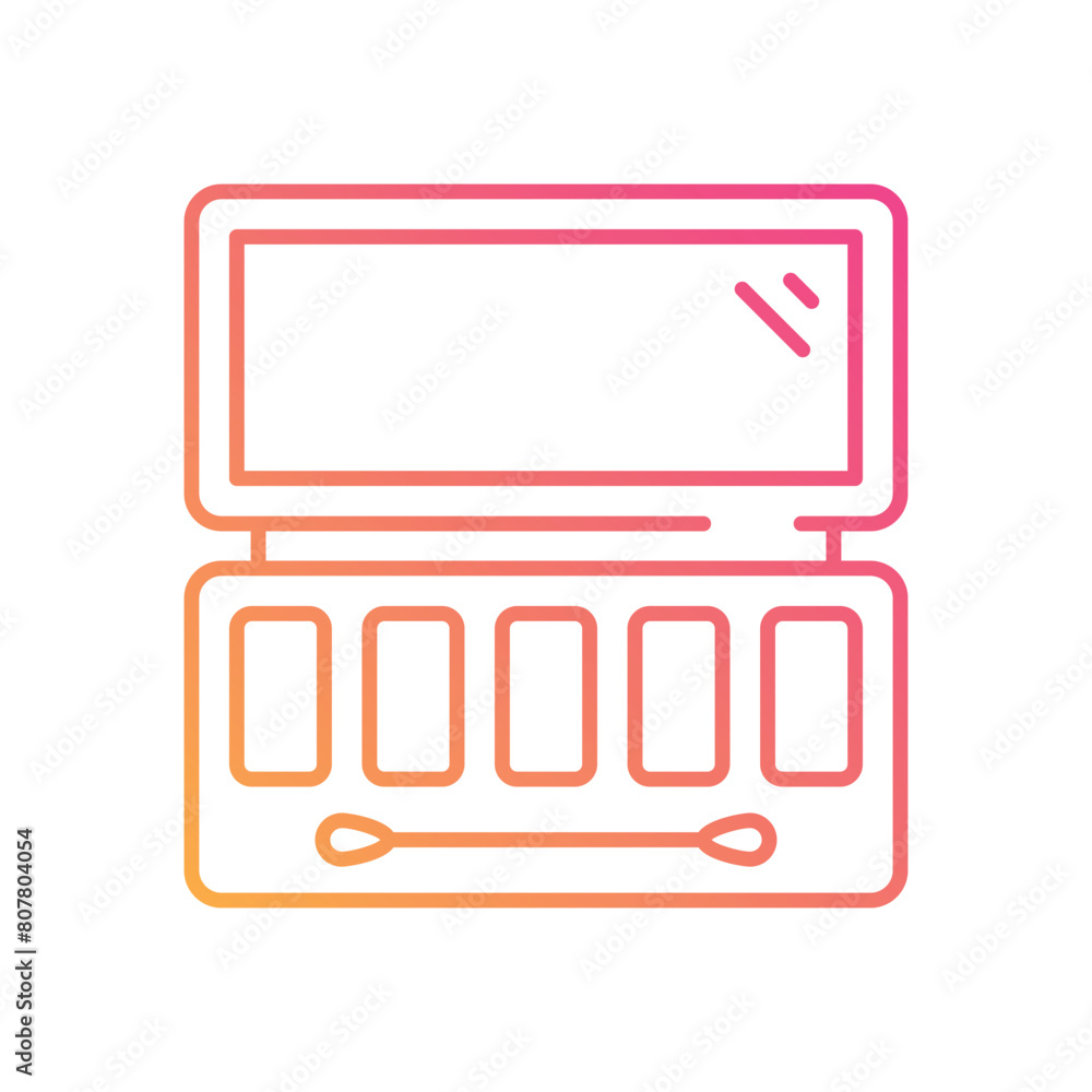 Eyeshadow vector icon Eyeshadow vector icon