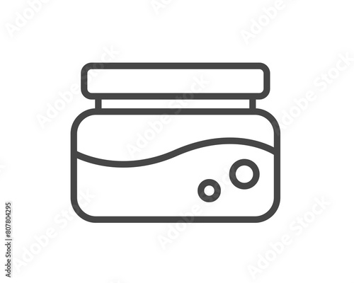 Vector icons of beauty, cosmetics and care. Bottle, jar, shower gel, face cream, body lotion, spray, ointment, paste.