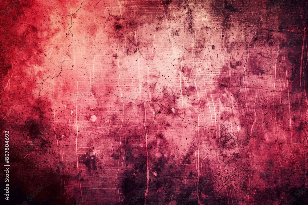 Vector illustration red grunge texture background, silhouette creativity red paint background with ink-black stain design. Beautiful simple AI generated image in 4K, unique.