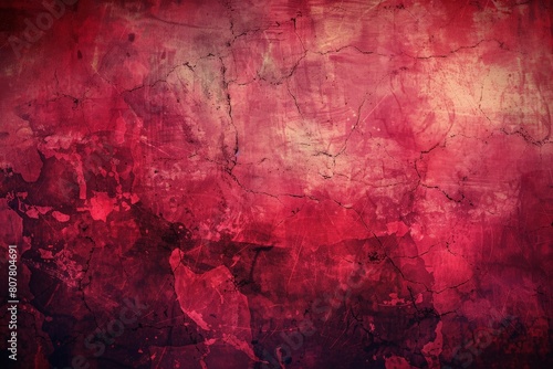 Vector illustration red grunge texture background  silhouette creativity red paint background with ink-black stain design. Beautiful simple AI generated image in 4K  unique.