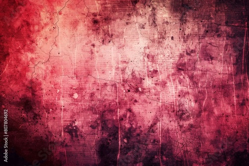 Vector illustration red grunge texture background, silhouette creativity red paint background with ink-black stain design. Beautiful simple AI generated image in 4K, unique.