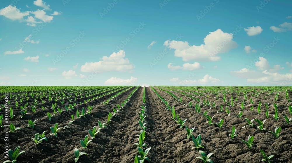 field harvest corn sprouts view field harvest corn sprouts view