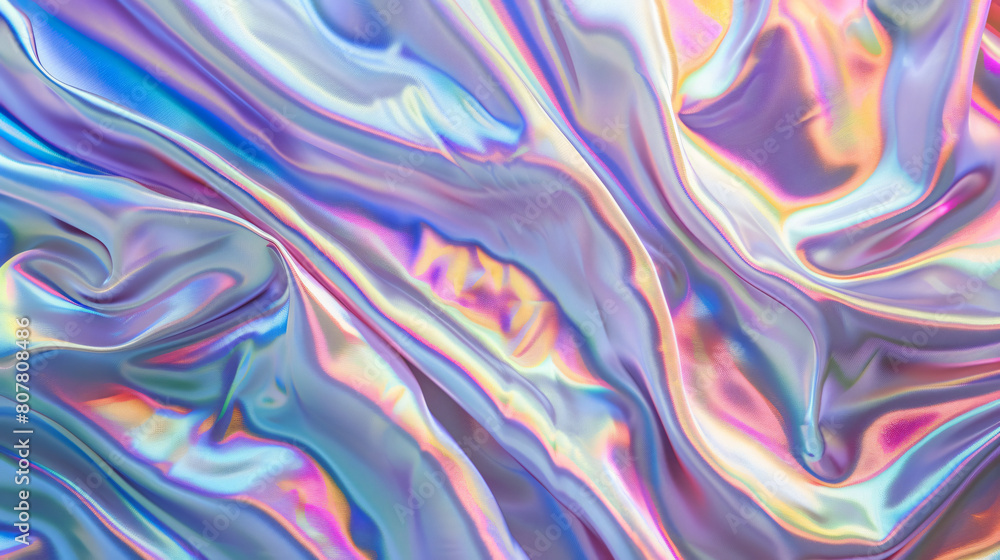 Holographic silk background