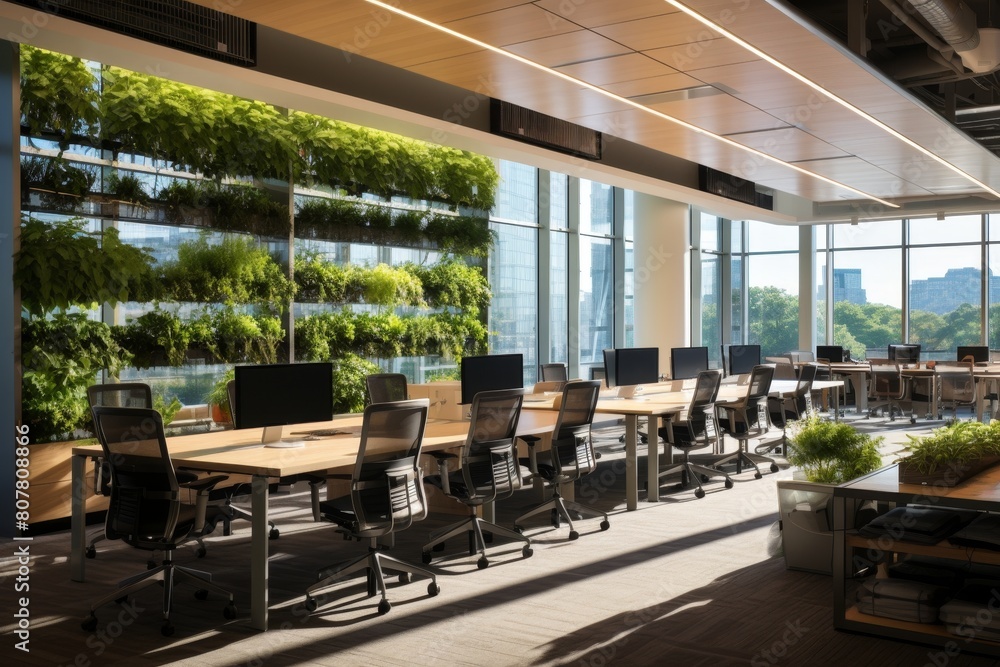 A Modern Fern Green Workspace Designed for Training and Development with a Focus on Sustainability A Modern Fern Green Workspace Designed for Training and Development with a Focus on Sustainability