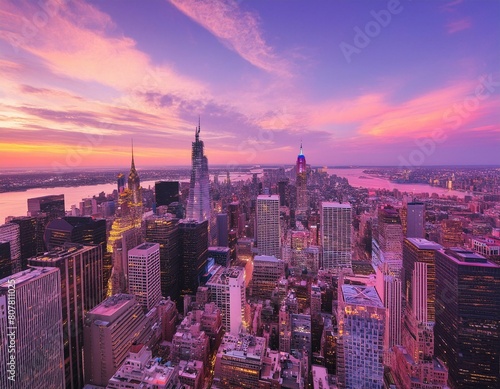 New York in linker Ansicht - Manhattan in schönem Licht photo