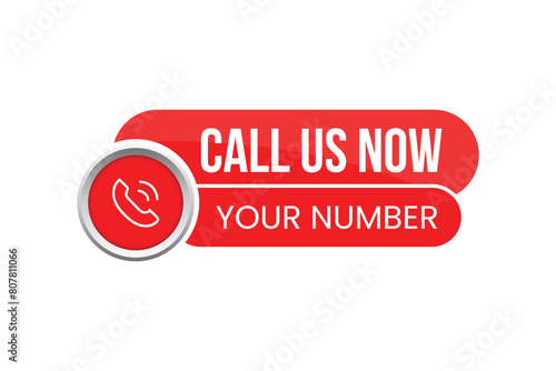 Call us now button icon template