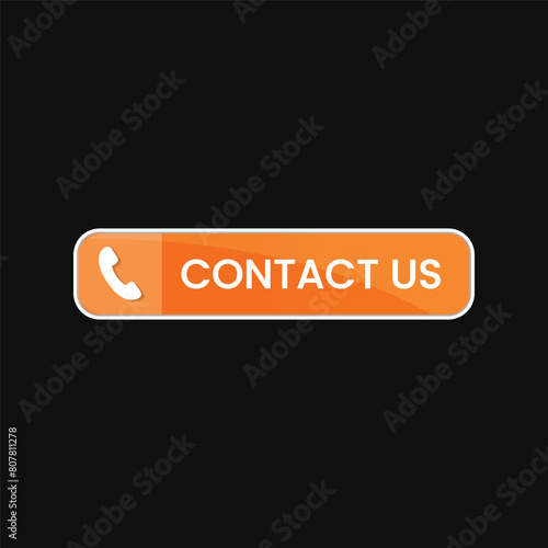 Contact Us Button" vector premium design 
