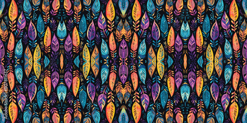 Seamless batik pattern,Seamless tribal batik pattern,and Seamless colorful pattern resemble ethnic boho, Aztec,and ikat styles.designed for use in wallpaper,fabric,curtain,carpet,Batik Embroidery