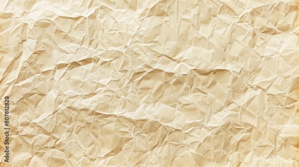 Obraz premium Recycled crumpled paper texture or paper background for design with copy space