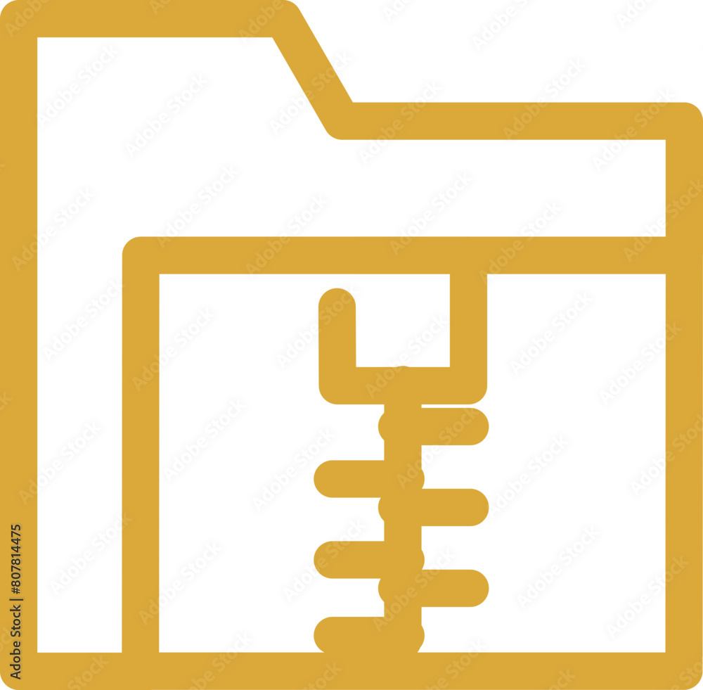 folder icon with zip and exclamation sign