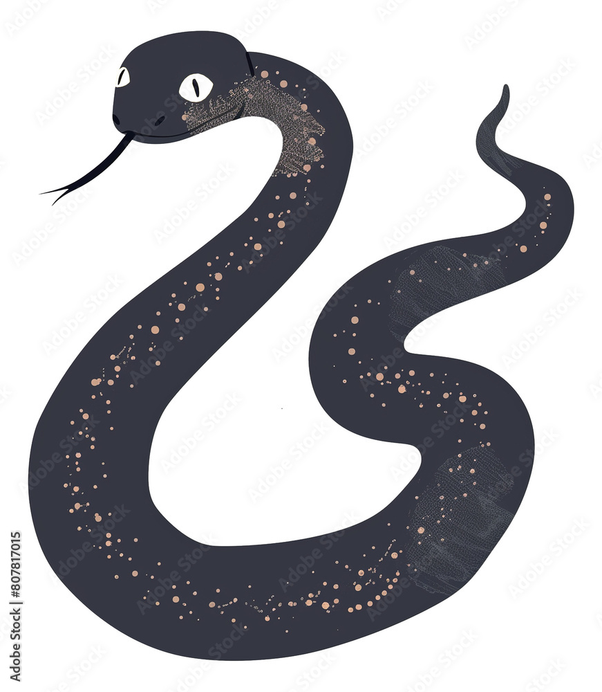 PNG black mamba snake digital art, transparent background PNG black mamba snake digital art, transparent background