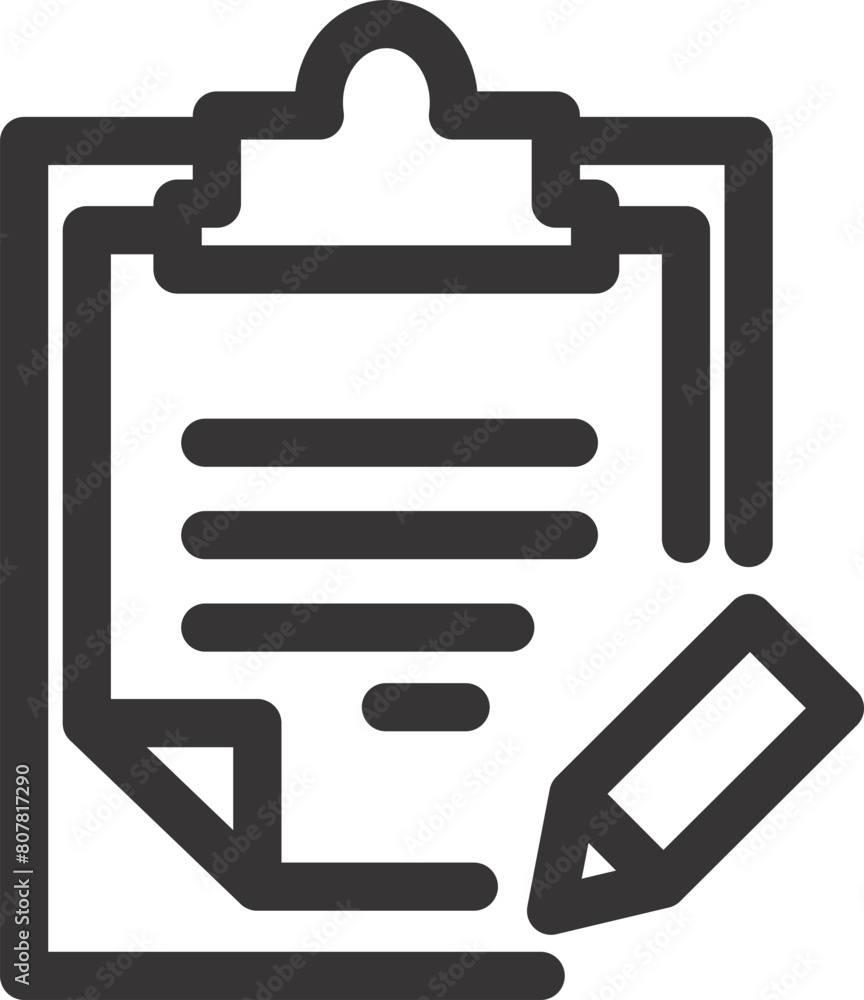 clipboard icon with pencil sign clipboard icon with pencil sign