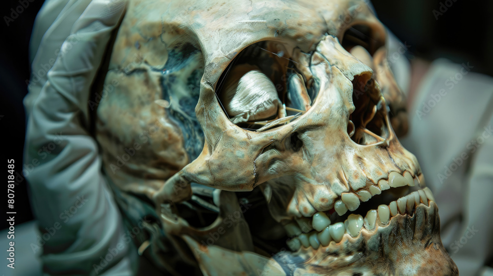 Embalmed corpse. Medicine and the study of the human body