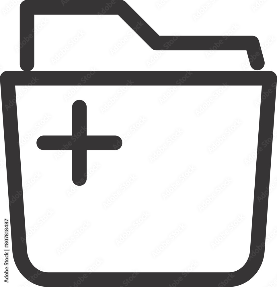 Obraz premium folder icon with mathematics sign