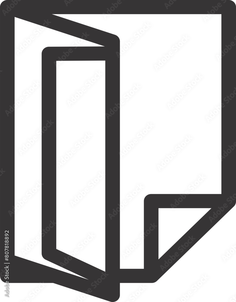 notebook page icon with folded corner notebook page icon with folded corner
