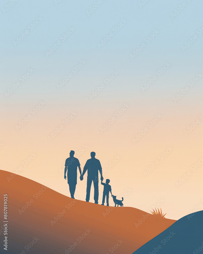 Obraz premium Father's Day celebration background adorned with a gift box mug calendar mustache heart shape illustration and vector