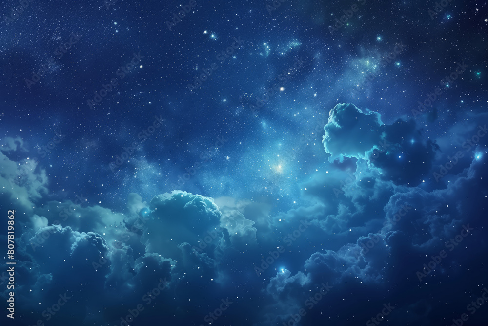 Obraz premium Starry sky, clear Milky Way, magical atmosphere