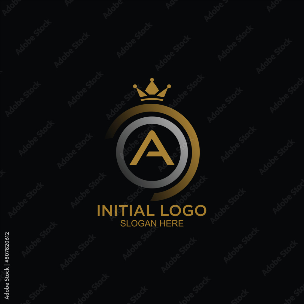 initial logo R with crown icon, initial logo R king initial logo R with crown icon, initial logo R king