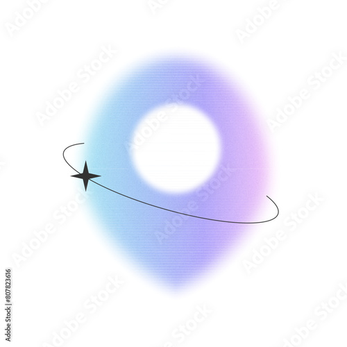location icon y2k gradient