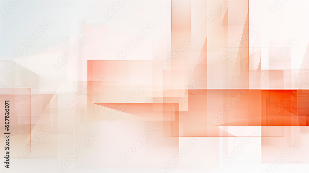 Fototapeta premium Pastel abstract red geometric pattern, graphic background image
