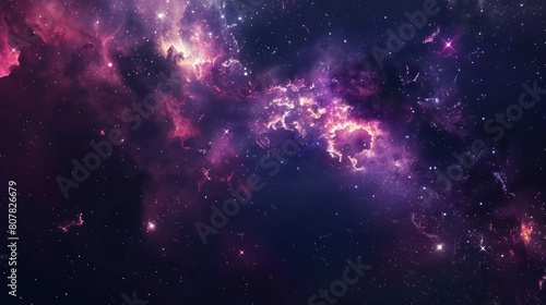 Stars in the night sky,nebula and galaxy photo