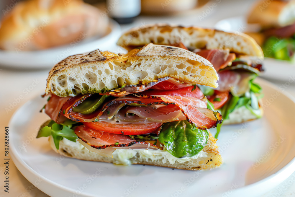 Fresh baguette sandwiches Fresh baguette sandwiches