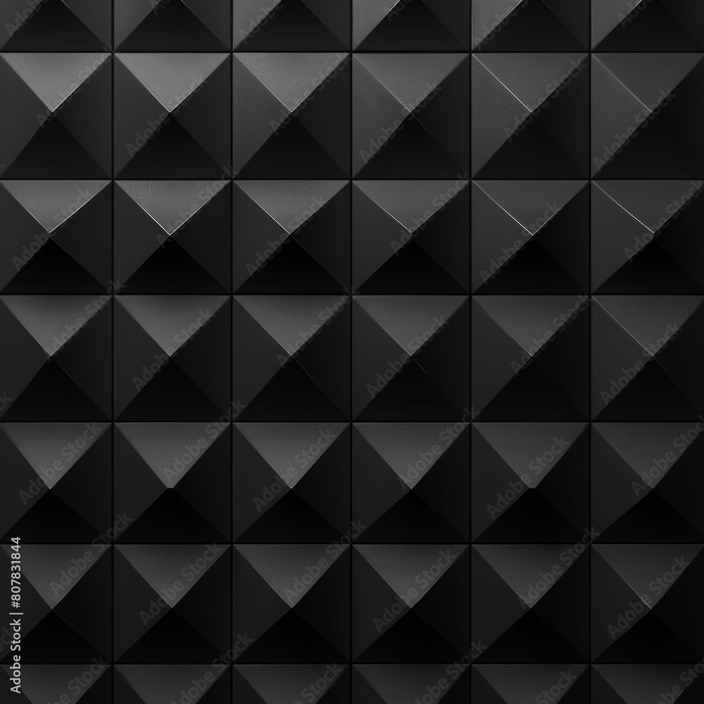 3d black geometric pattern on a square background 3d black geometric pattern on a square background