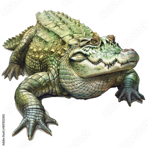 Crocodile Studio Shot Isolated Transparent background PNG