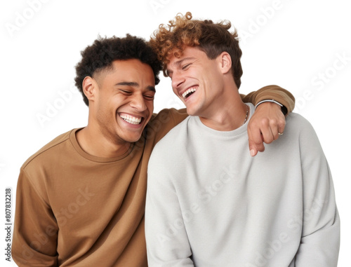 PNG Male friends with arm smile laughing adult.