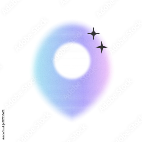 location icon y2k gradient