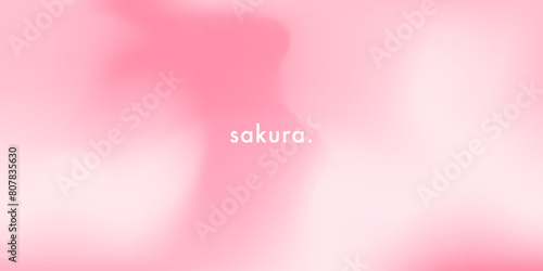 Abstract light pink sakura blossom color background. Vector simple and soft light horizontal backdrop. Blurred gentle gradient. Pastel pink smooth mesh y2k aesthetic. Minimal style. Vector texture