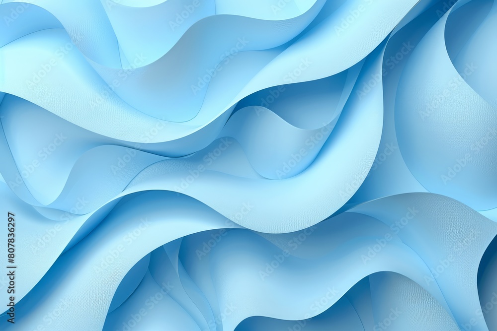 Blue Abstract Background with Curved Paper Shapes Blue Abstract Background with Curved Paper Shapes