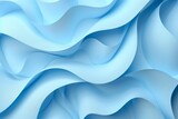 Blue Abstract Background with Curved Paper Shapes