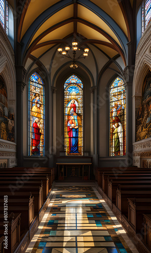 View from inside the ancient church