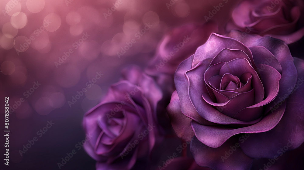 A close up of a purple rose with a purple background A close up of a purple rose with a purple background