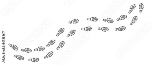 Human Shoe footprints icon white background vector design. © IT'S ORA
