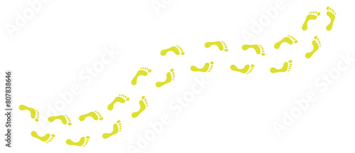 Human footprints icon white background vector design. © IT'S ORA
